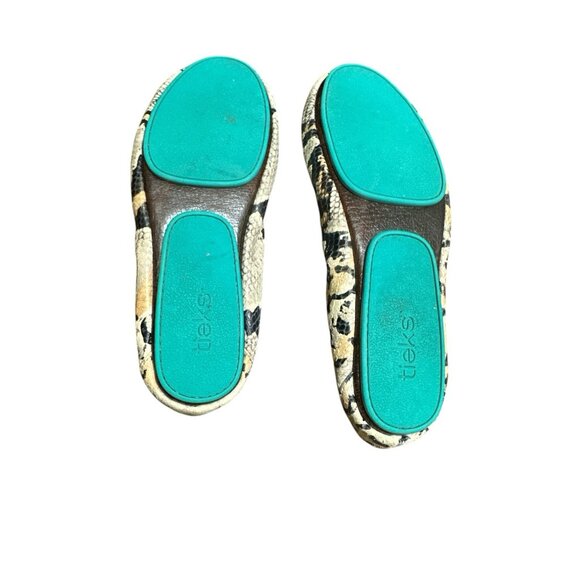 Tieks Ballet Flats Women Size 13 Sand Snake Soft Full Grain Leather Foldable - Picture 6 of 8